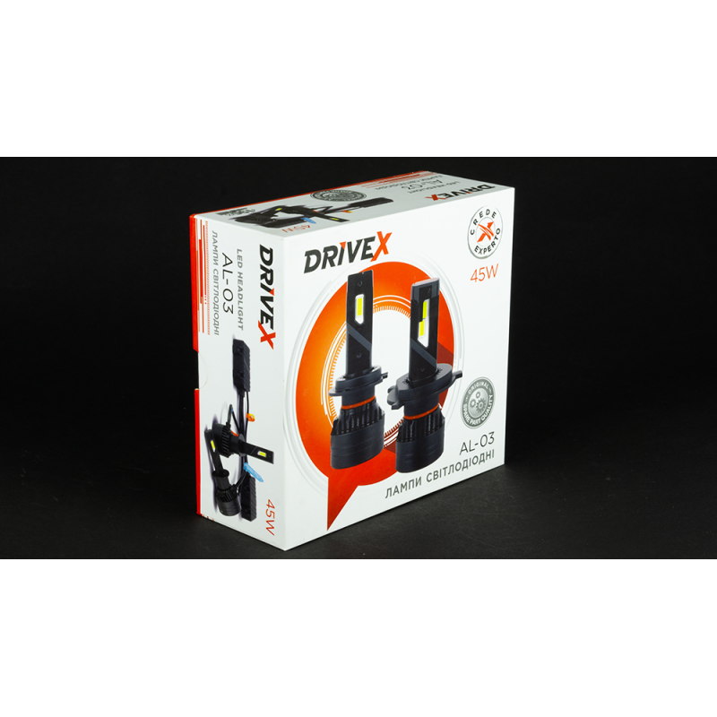 LED лампи автомобильні DriveX AL-03 H11 5000K LED 45W CAN 12-24В (DR-00001023)
