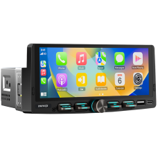 Автомобільний мультимедійний центр 2-Din 7" з бездротовим CarPlay та Android Auto - DriveX LNX-7100 1-Din 7" CarPlay 4x45W Linux Buttons (DR-00003033)
