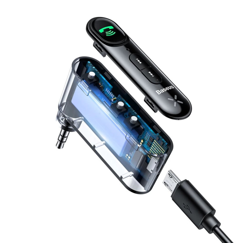 Bluetooth ресивер Baseus BSBA-02 AUX Wireless Audio Receiver Black (WXQY010001)