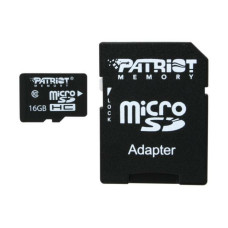 microSDHC (UHS-1) Patriot LX Series 16Gb class 10 (adapter SD) (PSF16GMCSDHC10)