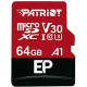 FLASH пам'ять Patriot EP Series V30 Micro SDXC 64GB with adapter(PEF64GEP31MCX)