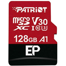 microSDXC (UHS-1 U3) Patriot EP Series 128Gb class 10 V30 (R-100MB/s, W-80MB/s) (adapter SD) (PEF128GEP31MCX)