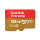 microSDXC (UHS-1 U3) SanDisk Extreme For Action Cams and Drones A2 128Gb class 10 V30 (R190MB/s,W90MB/s) (adapter) (SDSQXAA-128G-GN6AA)