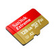 microSDXC (UHS-1 U3) SanDisk Extreme For Action Cams and Drones A2 128Gb class 10 V30 (R190MB/s,W90MB/s) (adapter) (SDSQXAA-128G-GN6AA)