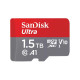 microSDXC (UHS-1) SanDisk Ultra A1 1,5TB class 10 (R150MB/s) (adapter SD) (SDSQUAC-1T50-GN6MA)