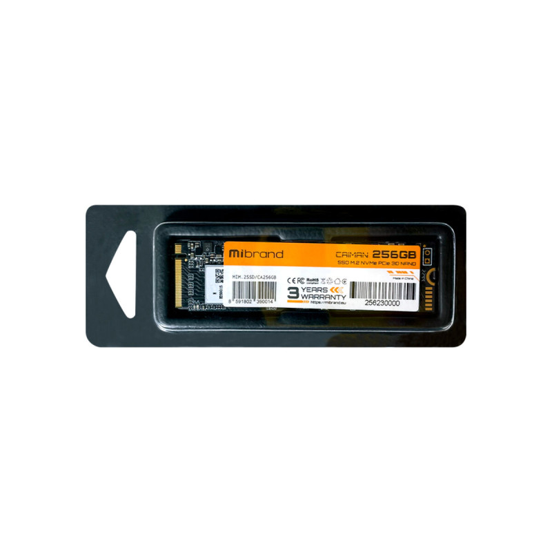 SSD M.2 Mibrand Caiman 256GB NVMe 2280 PCIe 3.0 3D NAND (MIM.2SSD/CA256GB)