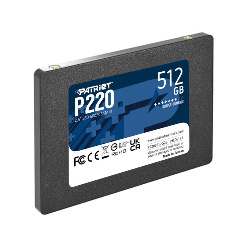 SSD-накопичувач Patriot P220 SATA III 512GB(P220S512G25)