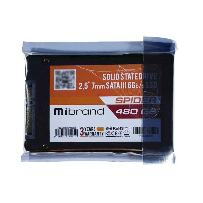 SSD Mibrand Spider 480GB 2.5" 7mm SATAIII Bulk (MI2.5SSD/SP480GB)