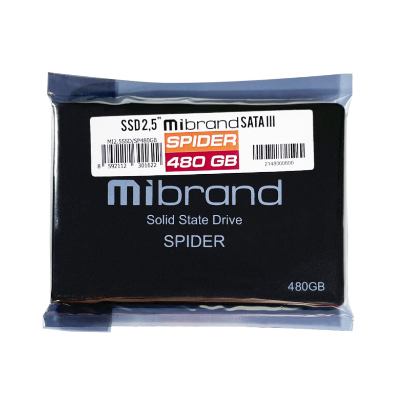 SSD Mibrand Spider 480GB 2.5" 7mm SATAIII Bulk (MI2.5SSD/SP480GB)