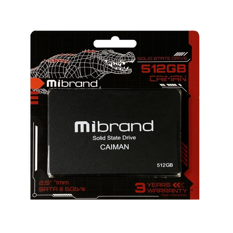 SSD-накопичувач Mibrand Caiman SATA III 512GB(MI2.5SSD/CA512GBST)