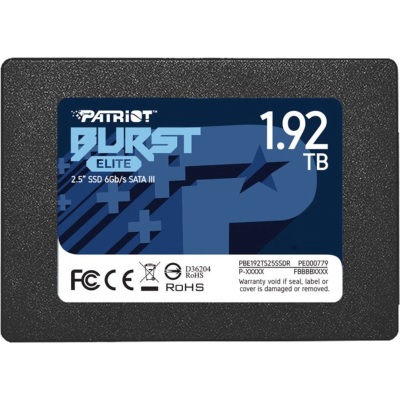 SSD-накопичувач Patriot Burst Elite SATA III 1.92TB(PBE192TS25SSDR)