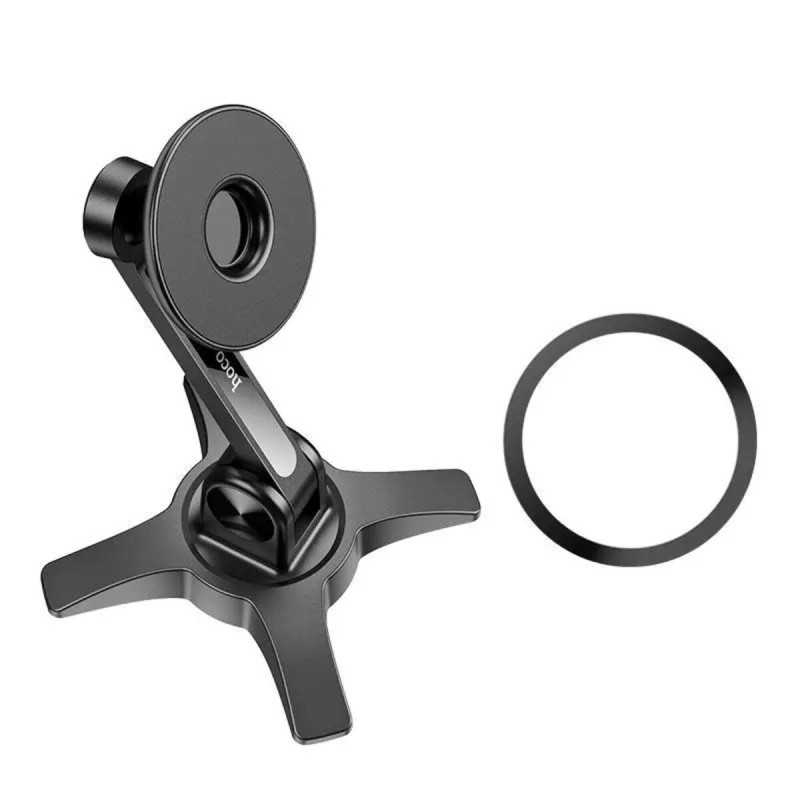 Тримач для мобільного HOCO HD2 Joy ring magnetic desktop stand Black (6931474797018)