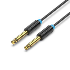 Кабель Vention 6.35mm TS Male to Male Audio Cable 2M Black (BAABH) (BAABH)