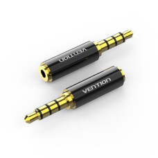 Адаптер Vention 3.5mm Male to 2.5mm Female Audio Adapter Black Metal Type (BFBB0) (BFBB0)