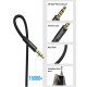 Кабель Подовжувач Vention Cotton Braided TRRS 3.5mm Male to 3.5mm Female Audio Extension Cable 8M Black Aluminum Alloy Type (BHCBK)