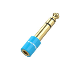 Адаптер Vention 6.35mm Male to 3.5mm Female Audio Adapter Blue Aluminum Alloy Type (VAB-S01-L) (VAB-S01-L)