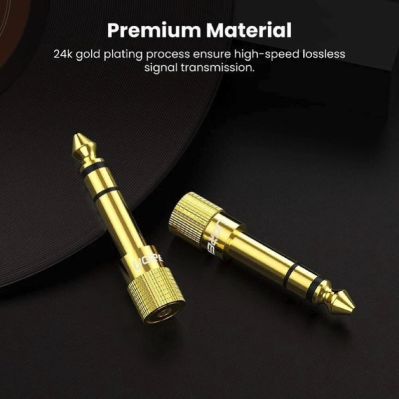 Перехідник UGREEN 6.5mm Male to 3.5mm Female Adapter(UGR-20503) (UGR-20503)