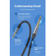 Кабель Vention Cotton Braided 3.5mm TRS Male to 6.35mm Male Audio Cable 2M Gray Aluminum Alloy Type (BAUHH) (BAUHH)