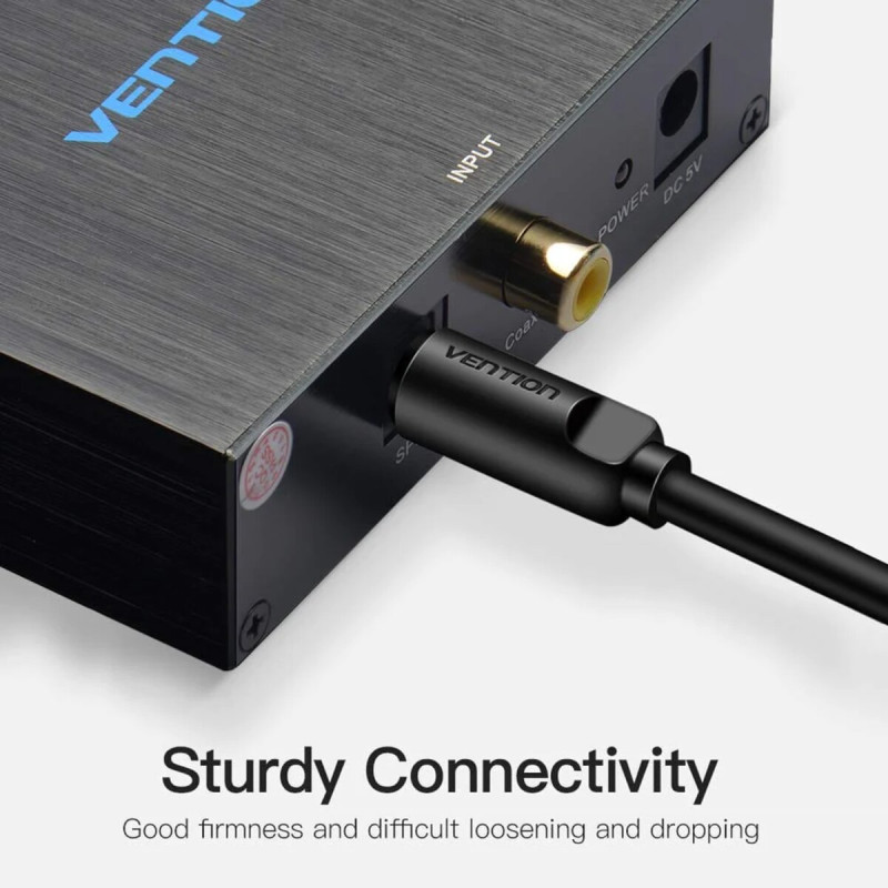 Кабель Vention Optical Fiber Audio Cable 1.5M Black (BAEBG) (BAEBG)
