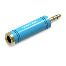 Адаптер Vention 3.5mm Male to 6.35mm Female Audio Adapter Blue Aluminum Alloy Type (VAB-S04-L) (VAB-S04-L)