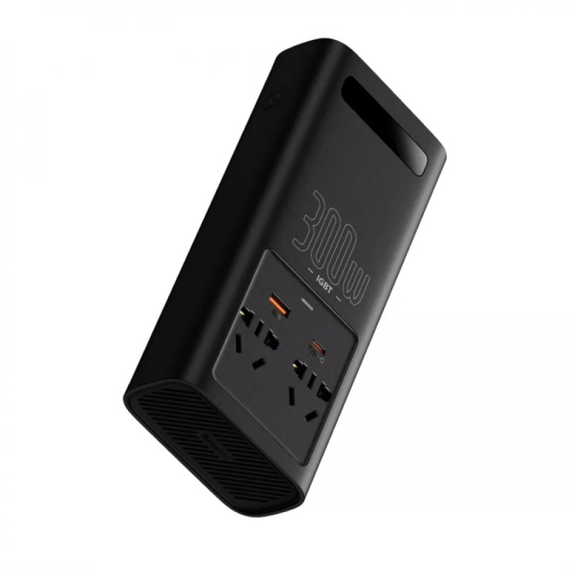 Автомобільний інвертор Baseus IGBT Power Inverter 300W (220V CN/EU ) Black (CGNB010101)