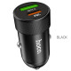 Автомобільний зарядний пристрій HOCO Z32B Speed up PD20W+QC3.0 car charger Black (6931474739797)