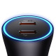 АЗП Baseus Golden Contactor Pro Dual Fast Charger Car Charger C+C 40W Dark Gray (CGJP000013)