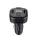 АЗП з FM-модулятором CHAROME C8 Grace FM Transmitter Black (6974324910458)