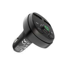 АЗП з FM-модулятором BOROFONE BC26 Music joy Car wireless FM transmitter Black (BC26B)