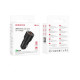 Автомобільний зарядний пристрій BOROFONE BZ19B Wisdom 36W dual port QC3.0 car charger Black (BZ19BCB)
