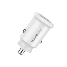 Автомобільний зарядний пристрій BOROFONE BZ8 MaxRide Dual Port Car Charger White (BZ8W)