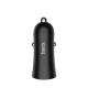 Автомобільний зарядний пристрій HOCO Z30A Easy route dual port car charger Black (6931474700056)