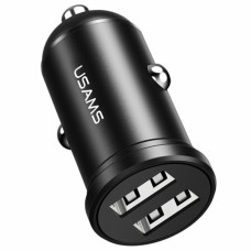 АЗП Usams US-CC114 C20 2.4A Dual USB Mini Car Charger Black (CC114TC01)