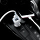 Автомобільний зарядний пристрій HOCO Z23 grand style dual-port car charger set with Micro cable White (6957531078029)