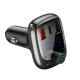 АЗП з FM-модулятором Baseus T Shaped S-13 Car Bluetooth MP3 Player (PPS Fast Charger Edition) Black (CCMT000101)