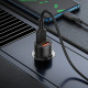 Автомобільний зарядний пристрій BOROFONE BZ19 Wisdom dual port car charger set(Type-C) Black (BZ19CB)