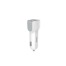 Автомобільний зарядний пристрій HOCO Z23 grand style dual-port car charger set with Micro cable White (6957531078029)