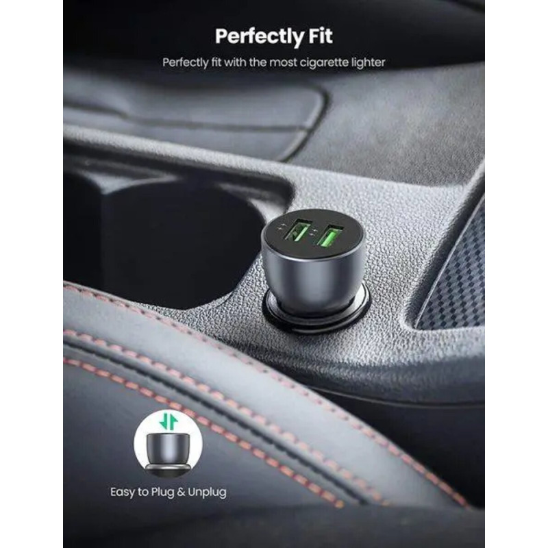 Автомобільний зарядний пристрій UGREEN CD213 Fast Car Charger (Dark Blue) (UGR-10144) (UGR-10144)