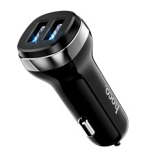 Автомобільний зарядний пристрій HOCO Z40 Superior dual port car charger Black (6931474739650)