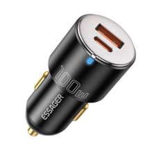 Автомобільний зарядний пристрій Essager Optimus Prime High Power Car Charger A+C 100W  black (ECCAC-QTZ01) (ECCAC-QTZ01)