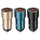 Автомобільний зарядний пристрій BOROFONE BZ19 Wisdom dual port car charger Black (BZ19B)