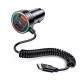 АЗП Usams US-CC167 C33 60W Car Charger With Spring Cable Black (CC167CC01)