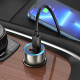 Автомобільний зарядний пристрій HOCO Z48 Tough 40W dual port(2C) car charger set(C to iP) Metal Gray (6931474795014)