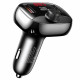 Автомобільний зарядний пристрій Usams US-CC143 C25 Digital Display Wireless FM Car Charger Black(CC143TC01)