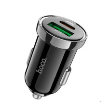 Автомобільний зарядний пристрій HOCO Z44 Leading PD20W+QC3.0 car charger Black (6931474757241)