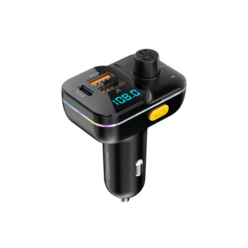 АЗП з FM-модулятором CHAROME CF1 Ambient Light FM Transmitter (6974324911110)