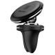 Тримач для мобiльного Baseus Magnetic Air Vent Car Mount Holder with cable clip Black (SUGX020001)