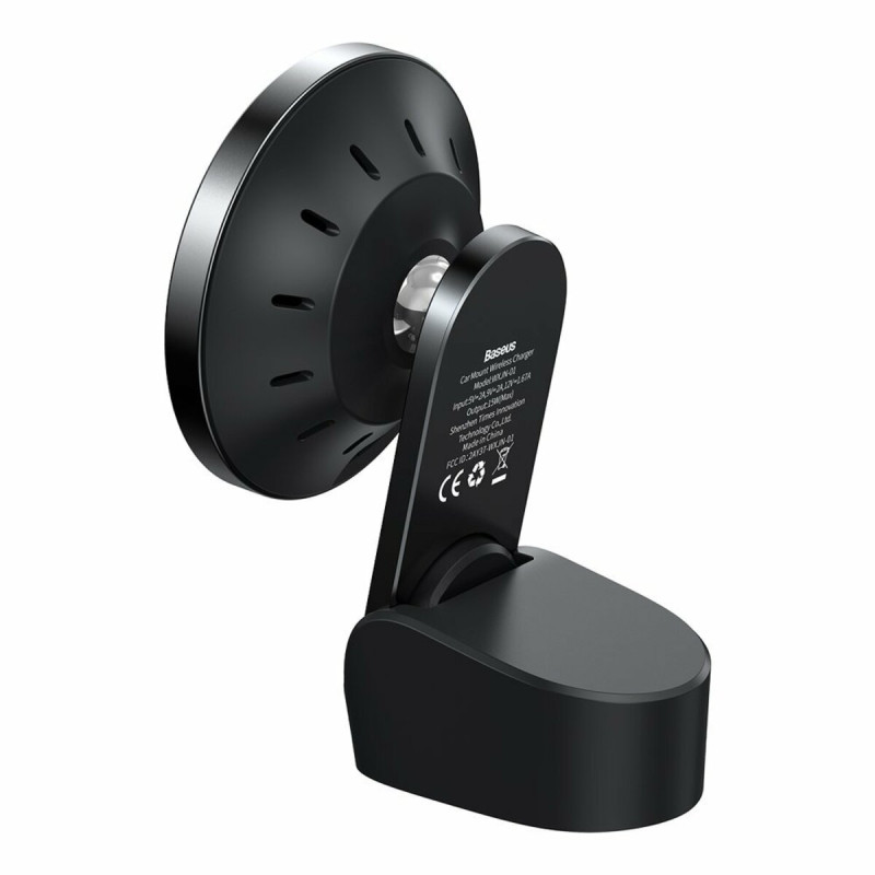Кріплення для мобільного телефону Baseus Big Energy Car Mount Wireless Charger Black(WXJN-01)
