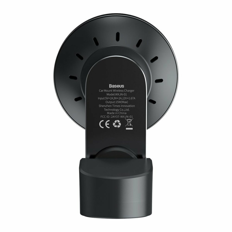 Кріплення для мобільного телефону Baseus Big Energy Car Mount Wireless Charger Black(WXJN-01)
