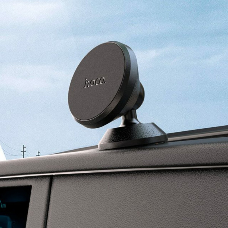 Тримач для мобільного HOCO CA79 Ligue central console magnetic car holder Black (6931474743862)
